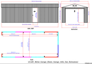 Dimensions of the Imperial Metal Garage by Duramax size 12 x 26 ft.