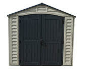 Duramax 15 x 8 Apex Pro w/ Foundation, 2 windows & side door - Backyard Oasis side_door view