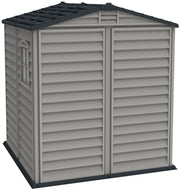 Duramax 6x6 StoreMate Plus Vinyl Shed w/floor - Backyard Oasis back view 