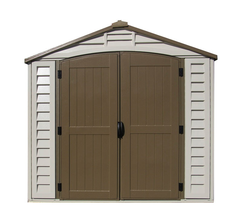 Duramax 8x8 DuraPlus w/ Foundation - Backyard Oasis front view closed doors