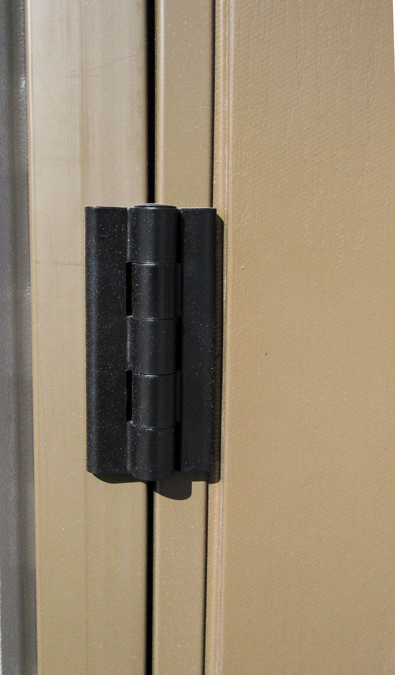 Duramax 8x8 DuraPlus w/foundation - Backyard Oasis hinge details