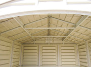 Duramax 8x8 DuraPlus w/ Foundation - Backyard Oasis roof support close up details