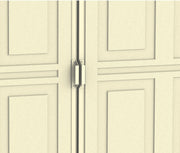 handle detail of the Duramax Duramate 8x5.3 Vinyl Shed w/ Foundation