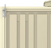 Lock details of the Duramax Duramate 8x5.3 Vinyl Shed w/ Foundation 