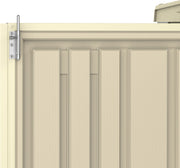 Duramax Duramate 8x8 Vinyl Shed w/ Foundation - Backyard Oasis Door-Lock details