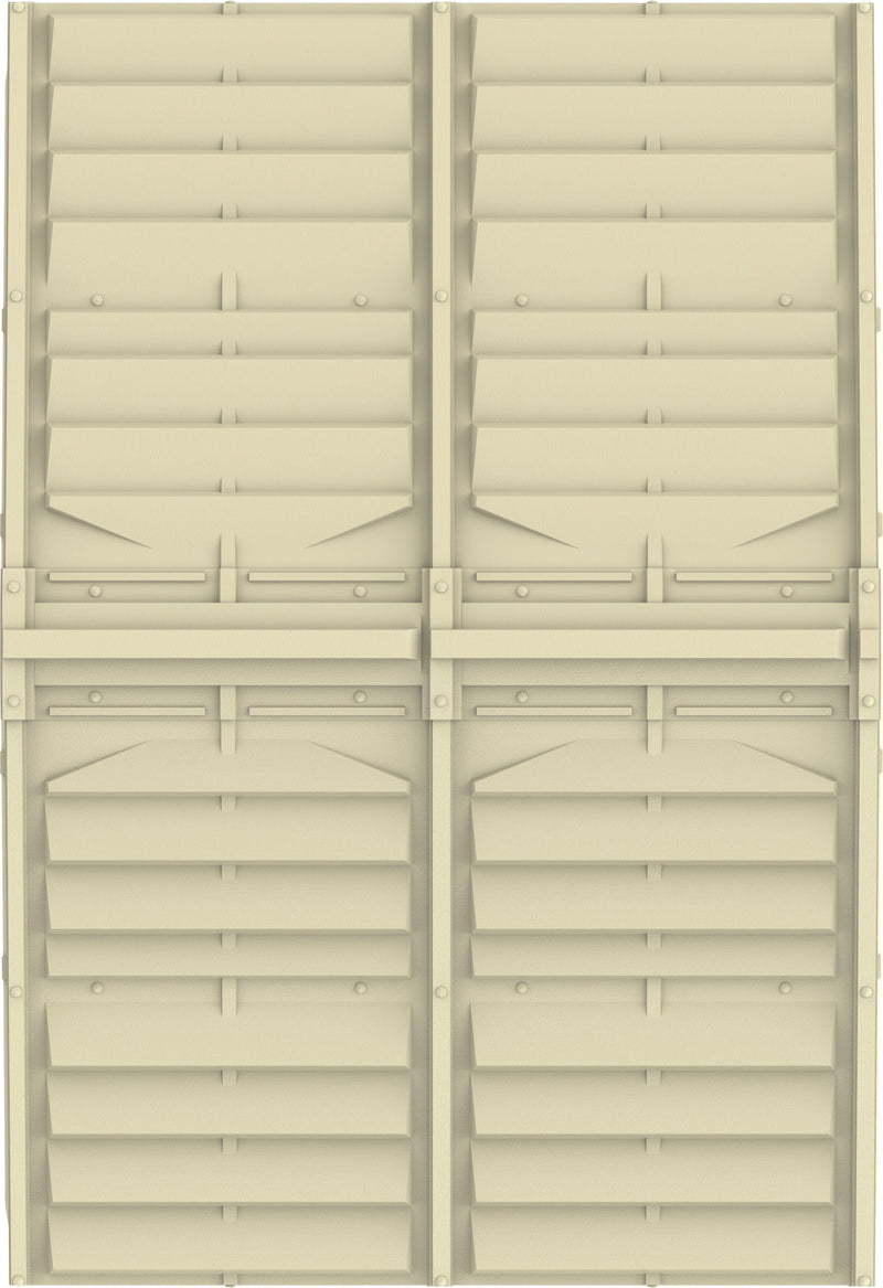 Duramax Duramate 8x8 Vinyl Shed w/ Foundation - Backyard Oasis Top-Roof details