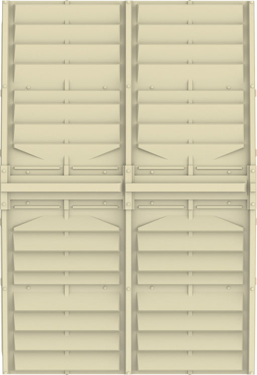 Duramax Duramate 8x8 Vinyl Shed w/ Foundation - Backyard Oasis Top-Roof details