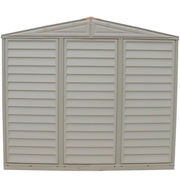 Duramax Duramate 8x8 Vinyl Shed w/ Foundation - Backyard Oasis  backview