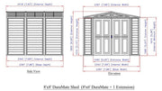 Duramax Duramate 8x8 Vinyl Shed w/ Foundation - Backyard Oasis dimensions