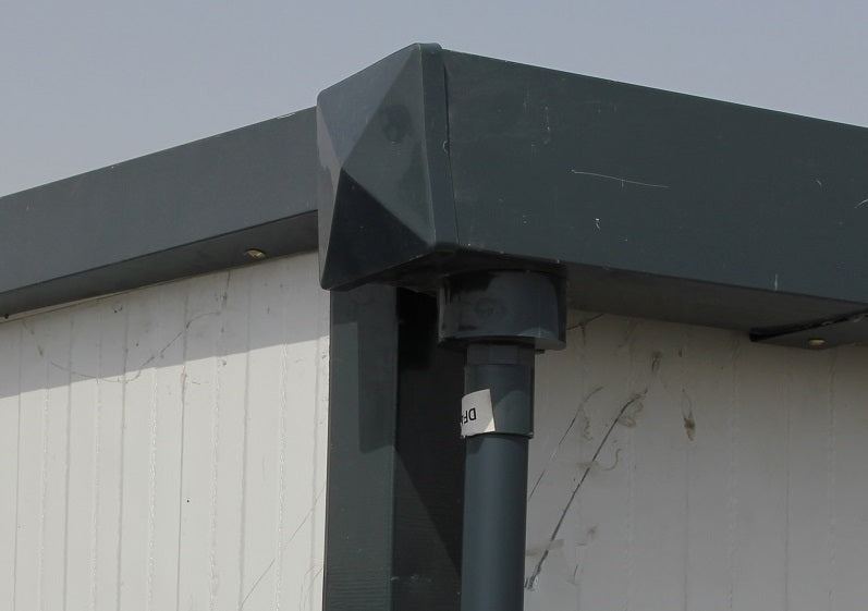 Duramax Flat Roof Building 19x10 - Backyard Oasis close up detail