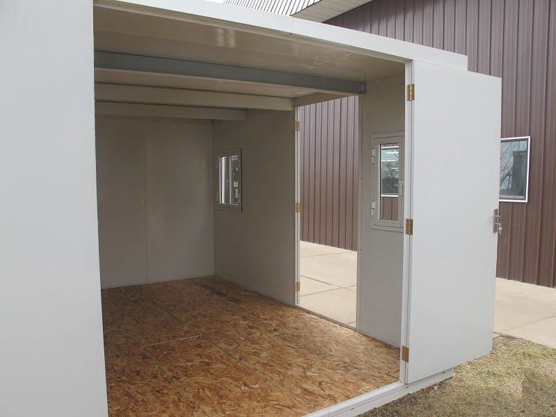 Duramax Flat Roof Building 19x10 - Backyard Oasis side-doors-open
