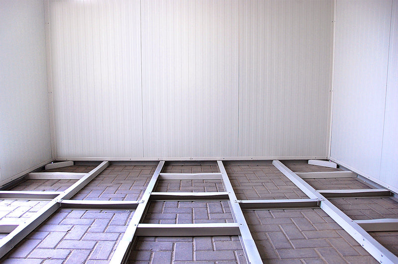 Duramax Flat Roof Building 19x10 - Backyard Oasis unfurnished floor details