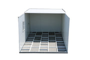 Duramax Flat Roof Building 19x10 - Backyard Oasis unfurnished floors detail from inside