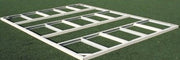 Duramax Foundation Kit 8x6 Metal Shed - ADD-ON ONLY foundation on grass surface