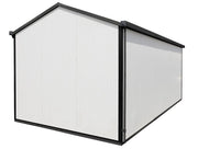 Duramax Gable Roof Building 16x10 - Backyard Oasis back side angle in white background