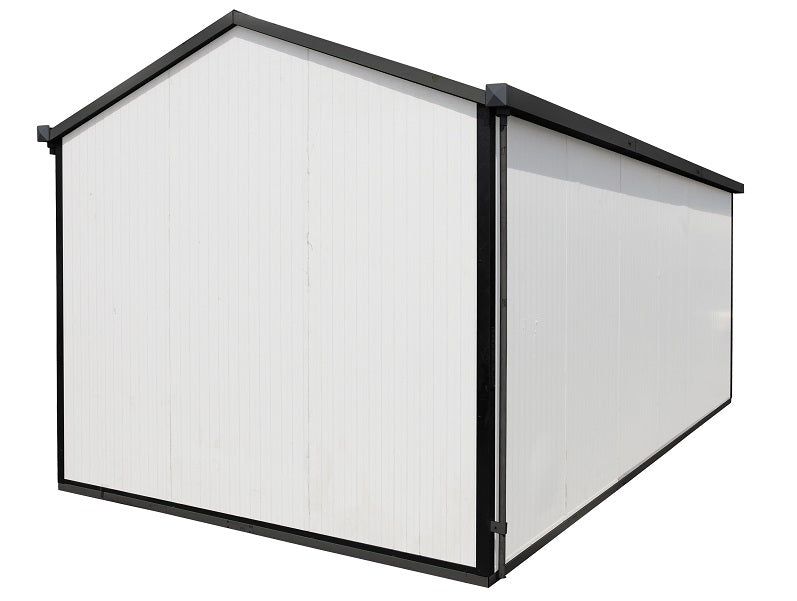 Duramax Gable Roof Building 16x10 - Backyard Oasis back side angle in white background