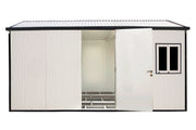 Duramax Gable Roof Building 16x10 - Backyard Oasis front view with one door open
