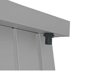 Duramax Palladium Metal Shed 6' x 5' - Backyard Oasis close up details