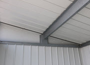 Duramax Palladium Metal Shed 6' x 5' - Backyard Oasis inside details view