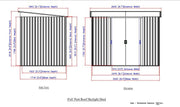 Duramax Pent Roof 8x6 w/ Skylight - Backyard Oasis dimensions