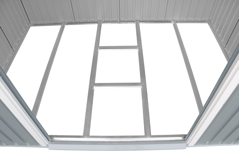 Duramax Pent Roof 8x6 w/ Skylight - Backyard Oasis floor foundation details