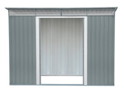 Duramax Pent Roof 8x6 w/ Skylight - Backyard Oasis front view open doors