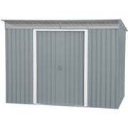 Duramax Pent Roof 8x6 w/ Skylight - Backyard Oasis in white background