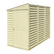 Duramax SideMate Shed w/ foundation 4x8 in white background