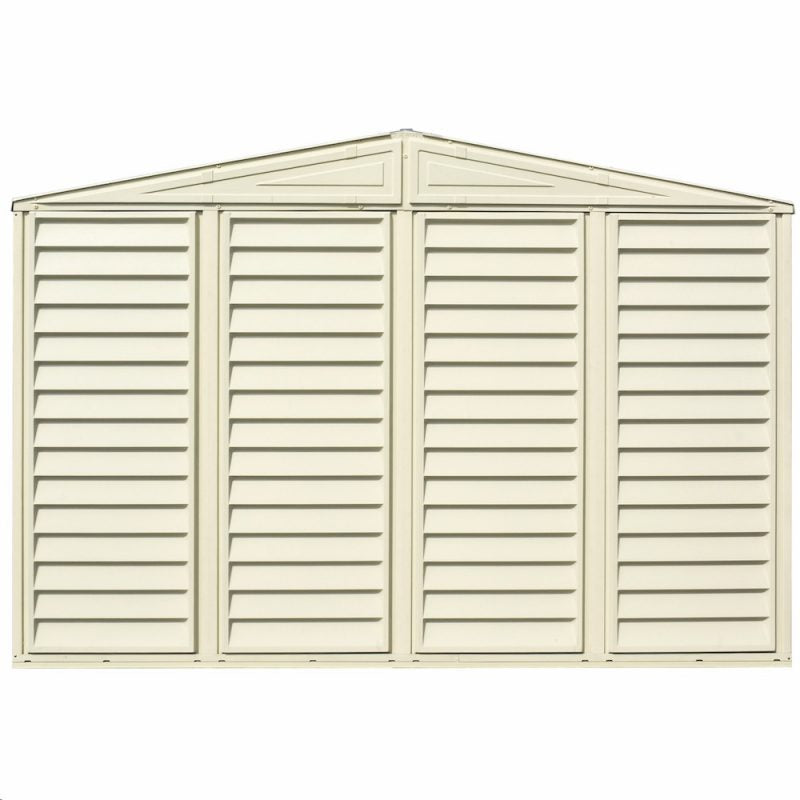 Duramax Sidepro 10.5x3 w/ Foundation - Backyard Oasis back view