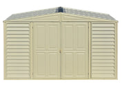Duramax Sidepro 10.5x3 w/ Foundation - Backyard Oasis top front view
