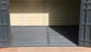 An open door to a Duramax StoreMax Plus 10.5 X 8 - 30225 shed floor-close up detail