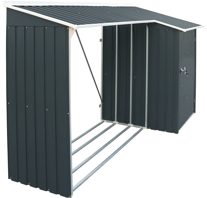 Duramax WoodStore - 53661 - Backyard Oasis corner angle in white background
