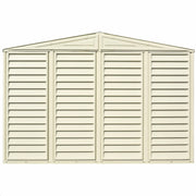 Duramax Woodbridge 5 - 10.5'x5' w/ Foundation - Backyard Oasis backview in white background