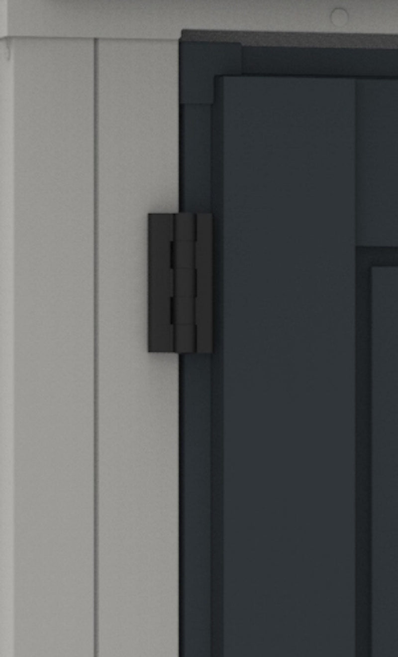Duramax YardMate Plus 5'x8' - Backyard Oasis hinge details