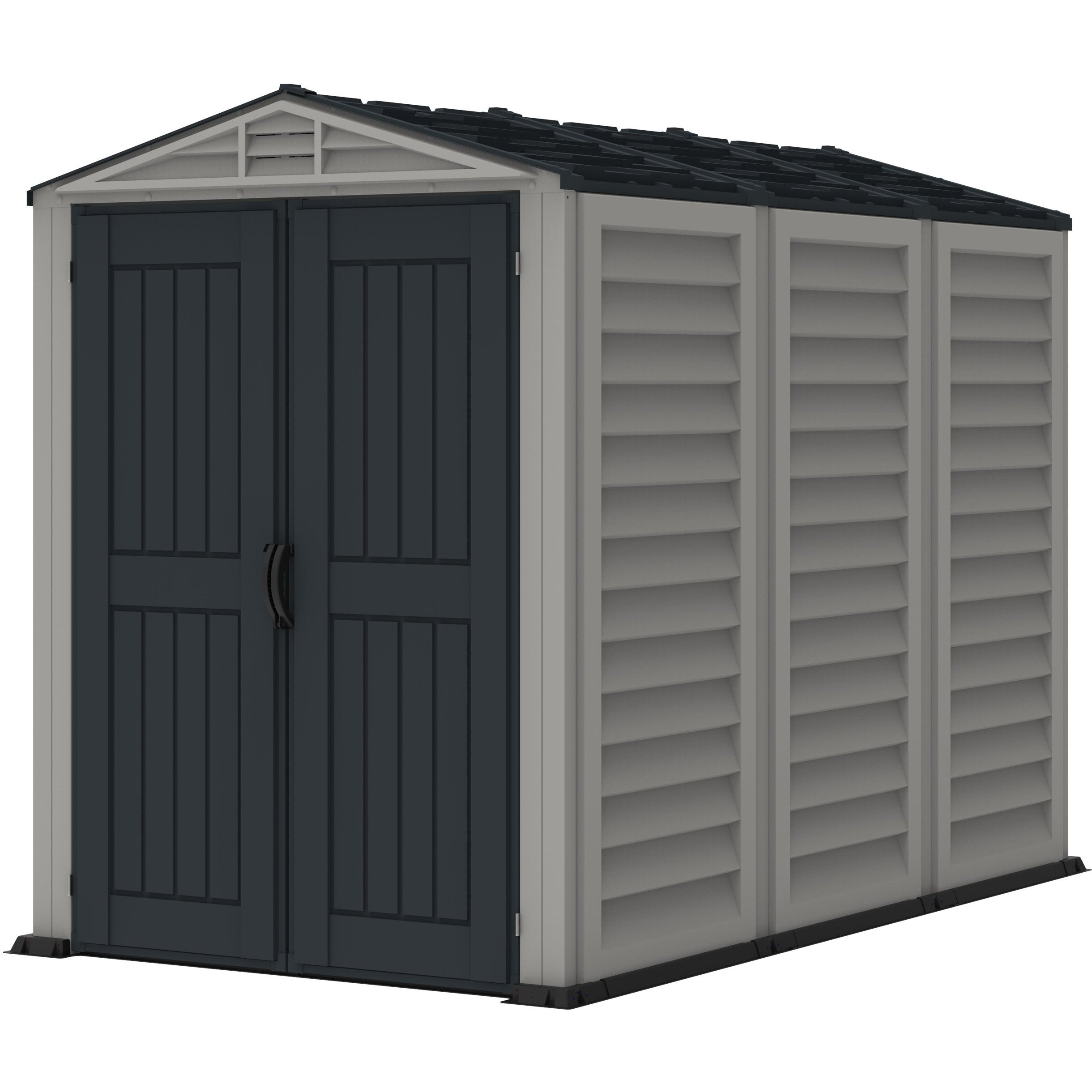 YardMate Plus 5x8 Vinyl Storage Shed | Easy Assembly & 15-Year