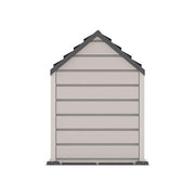 Back view of the Duramax Outdoor Pet Kennel showing its panel design.